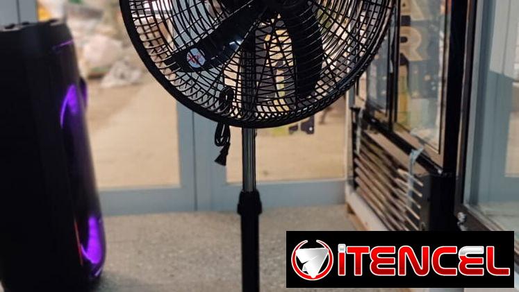 Milexus 18″  Ventilador de pedestal *negro