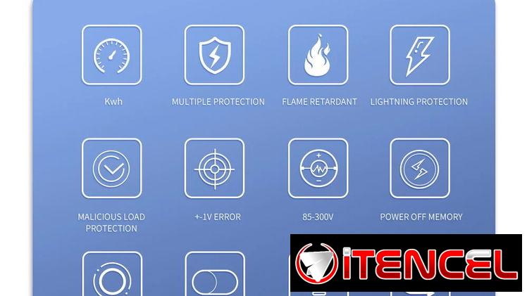 Protector de Voltaje TOMZN CA 85/300v  50/60HZ  63A Ajustable y Digital