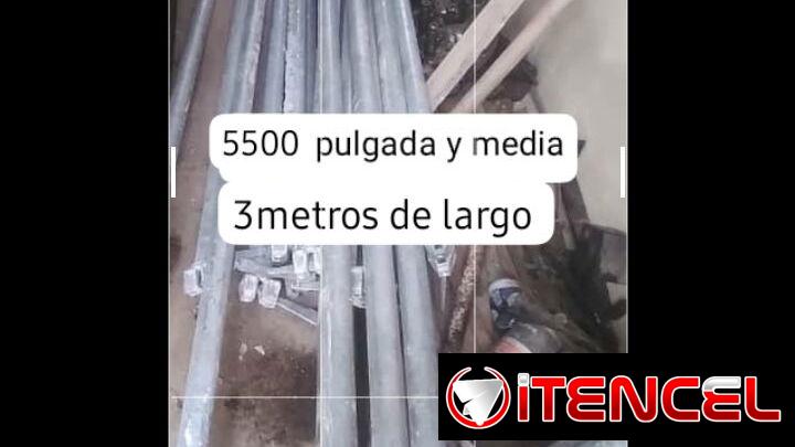 ❎❎ tubos galbanizados de pulgada y media x 3 metros de largo de cara gorda maxima calidad