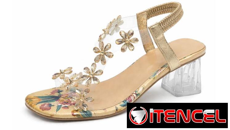 Sandalias tacón cuadrado