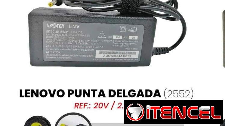Cargador para Laptop Lenovo fino y Lenovo USB, nuevo + garantía.