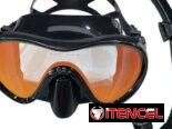 Set de buceo con máscara de cristal polarizado