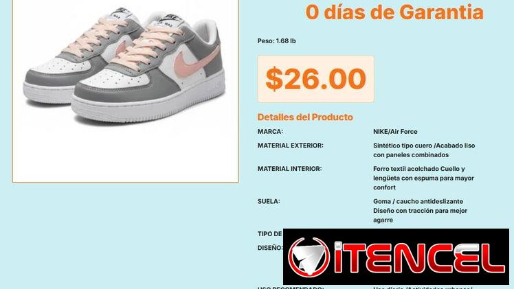 Nike Air Force Logo Lateral Placa Gris Blanco Rosado VPT#-0527