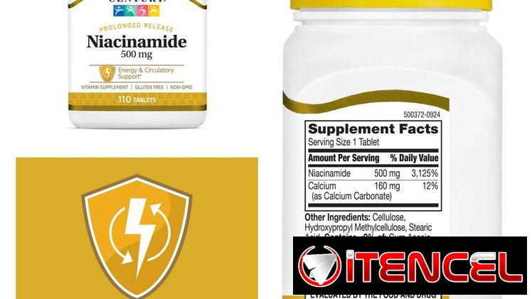 Niacinamide pomo de 110 tabletas sellados