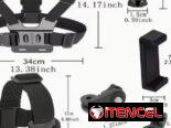 ☎️53544655 🛵 Entrega Disponible ⭐Sistema de Arnés de Pecho para Cámara de Acción (Kit 8 piezas) ⭐