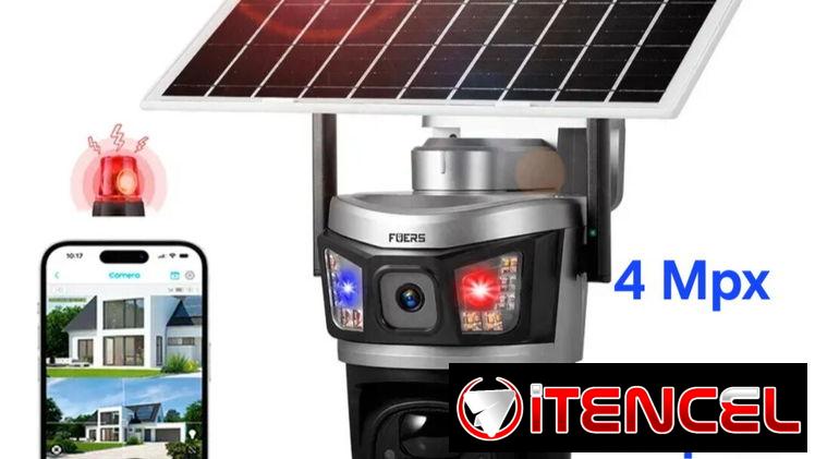 Cámara de seguridad Solar /Wifi/ 8 Mpx/10X