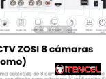 CCTV ZOSI 8 cámaras (Domo). 8 cámaras resolución Full HD 1080P. Slot para disco (DISCO INTERNO NO INCLUIDO). Nuevo