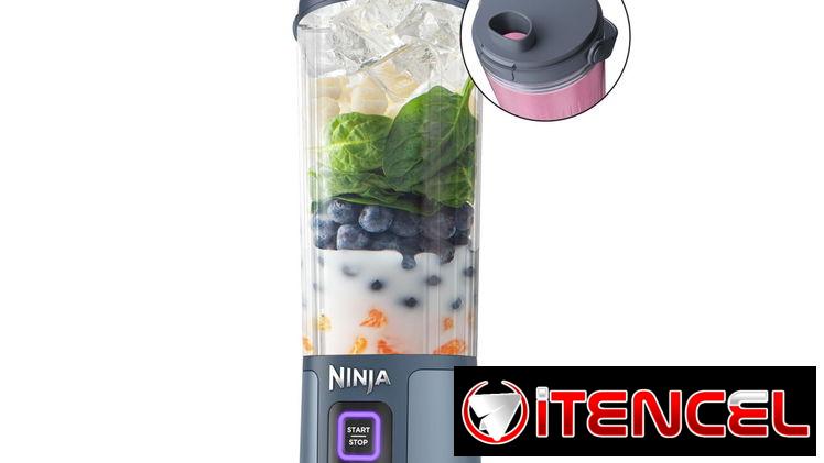Batidora NINJA portátil BC151NV BLAST inalámbrica, recipiente 18oz en TRITAN libre de BPA, USB-C, con tapa hermética NEW