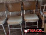 Sillas de estructura de aluminio de uso , son 5 en total hay que restaurarlas