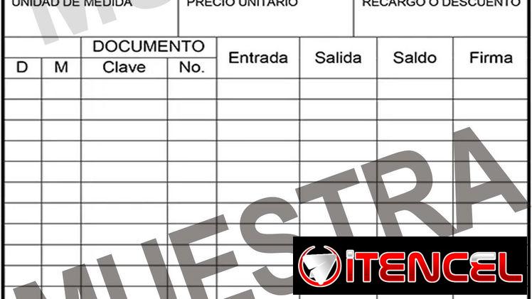 Tarjetas de Estiba, De Firma, Perpetuo de Almacén  ✨ Aceptamos pago por transferencia 💳