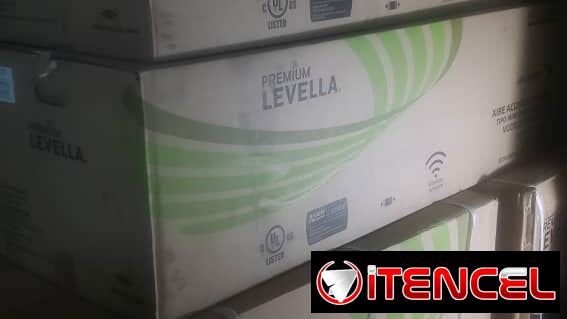 Split 1.5 toneladas (18000 Btu) Premium Levella con Tuberías de Cobre $590 USD Transporte Incluido 3 meses de garantía