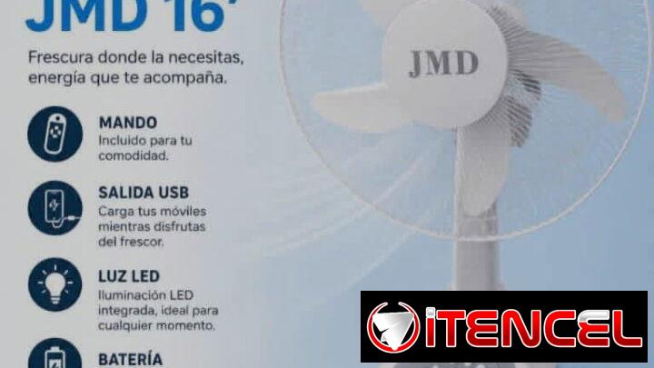 Ventilador recargable con su mando