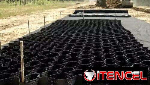 GEO-CELL, CDC 3,6 t/m² a 18,2 t/m². Estabilización permanente de suelos sin cemento.