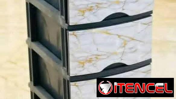 Gaveteros plásticos de 4 gavetas