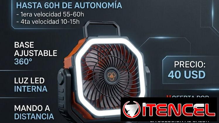 Ventilador recargable