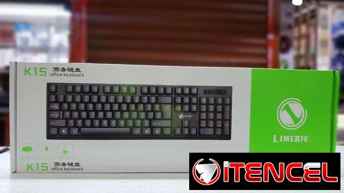 Teclado Para PC Negro Resistente Limeide k15 58483450