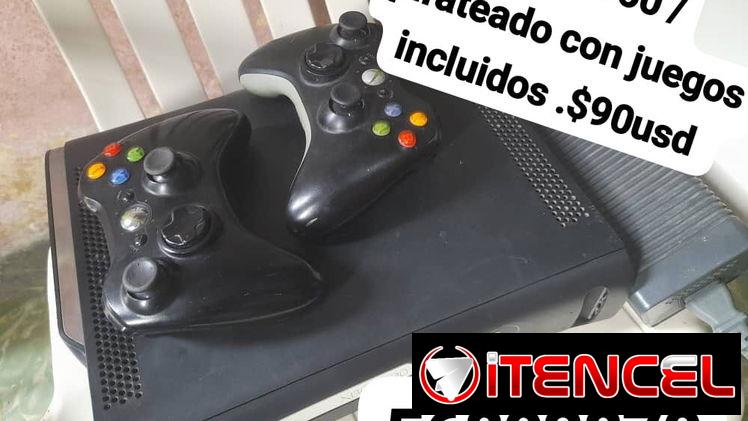 XBOX 360 / 2mandos / pirateado / $80 USD
