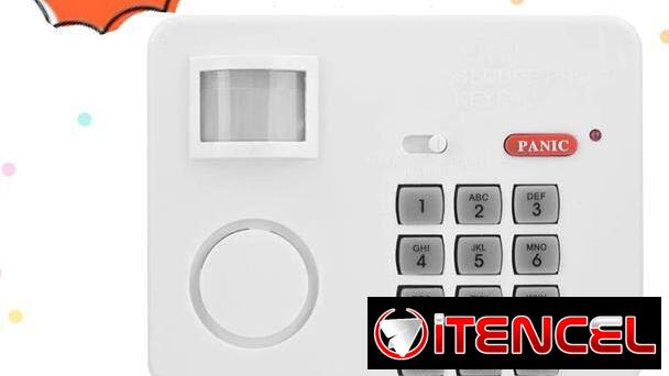 Sensor PIR con alarma y teclado