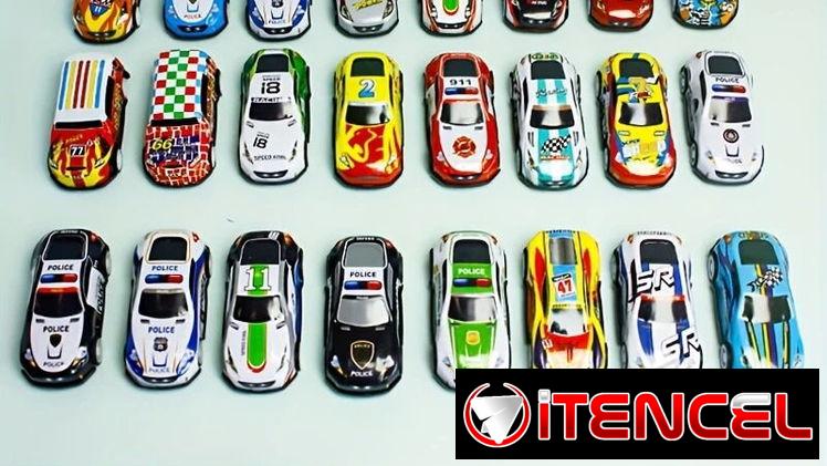 Caja de carritos de juguetes / 24 carritos