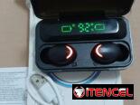 Audífonos inalambricos f9 con función power bank