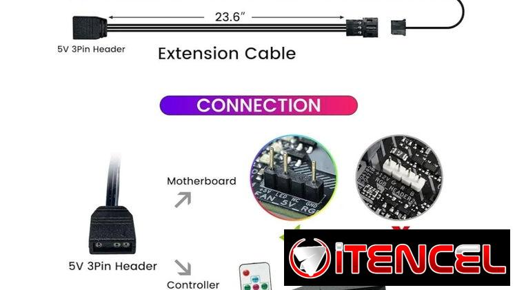 Tira led Vetroo,  barra de luz ARGB para PC.