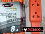 Extensión Eléctrica 8 mts(Regleta)   📏8 metros, Regleta de 3 tomas  ⚡110-220 Volt, 10-16 amperes, 50-60 Hz