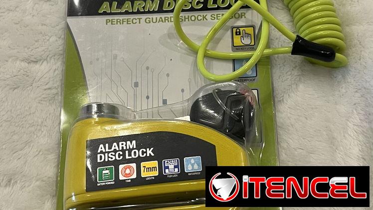 Candado para disco; alarma para bicicleta, motorina, moto, bicimoto, bicicleta eléctrica. Topmak, Ava, Halcón, yoazaki.