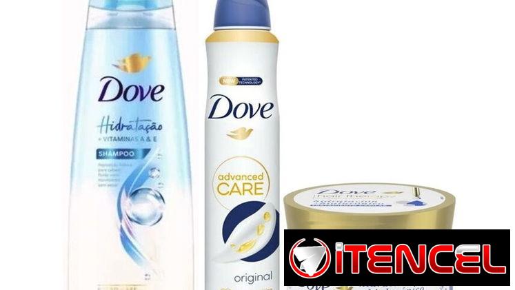 DOVE, SHAMPOO HIDRATACIÓN, DESODORANTE SPRAY Y TRATAMIENTO CAPILAR