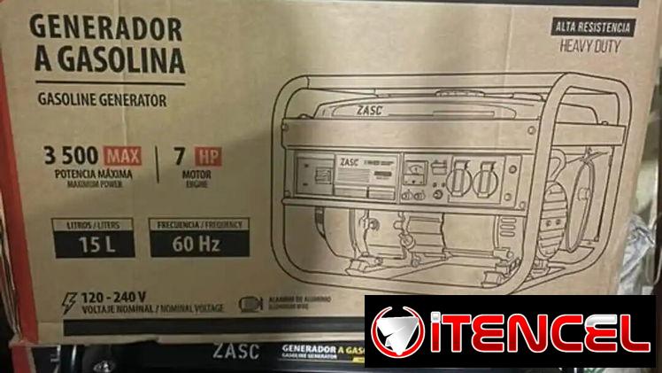 🔥 ¡Planta Eléctrica 3500W Zasc con Doble Voltaje 110V/220V! – Solo 400 USD