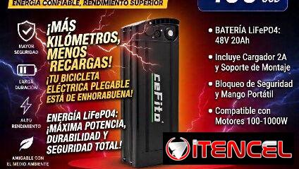 Bateria 48v 20A para bicicleta eléctrica