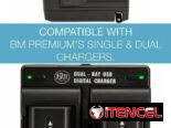 4 Batería NP-FV70 Premium para Videocámaras – Mayor autonomía y carga estable y su cargador.