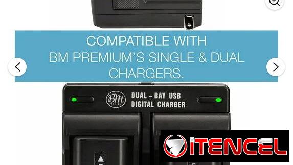 4 Batería NP-FV70 Premium para Videocámaras – Mayor autonomía y carga estable y su cargador.