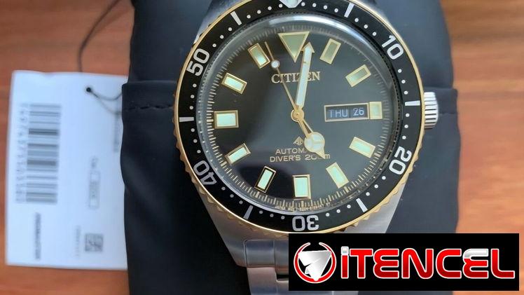 CITIZEN PROMASTER DIVER’S 200M AUTOMATICO (NY0125-83E) 41MM EN ACERO INOXIDABLE PLATEADO CON BISEL DORADO  58049738