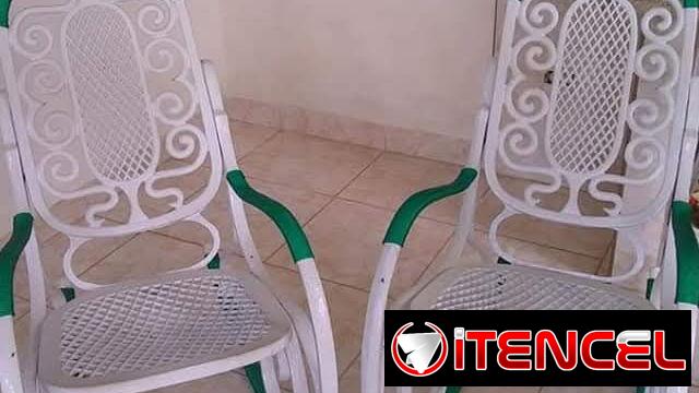 Se venden se reparan  forran  los sillones de aluminio a domicilio solo C habana interesados llamar o WhatsApp 59318903