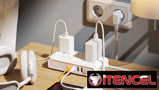 TESSAN Extensión Eléctrica con USB – Regleta Multitoma | videojuegoshabana.com