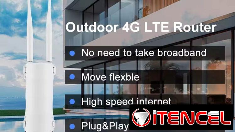 Equipo 4G exterior con antenas externas
