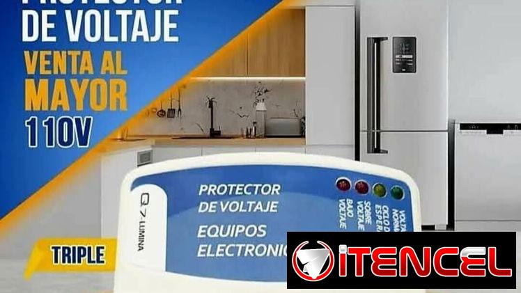PROTECTORES DE VOLTAJE TRIPLE 110 ✅ MARCA Q7LUMINA 110V⚡️ 💲PRECIO: 1️⃣2️⃣USD  VOLTAJE NORMAL :120 VAC VOLTAJE MAXIMO :1