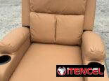 Sillon reclinable de cuerina. Mensajería por costo adicional