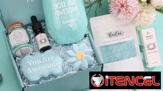 Regalo especial para mujer o niña. Set de baño