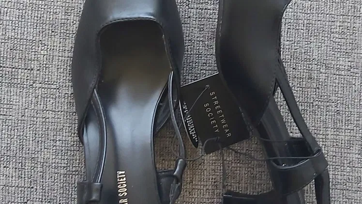👠Zapatos negros de tacón bajo nuevos y muy cómodos número 40