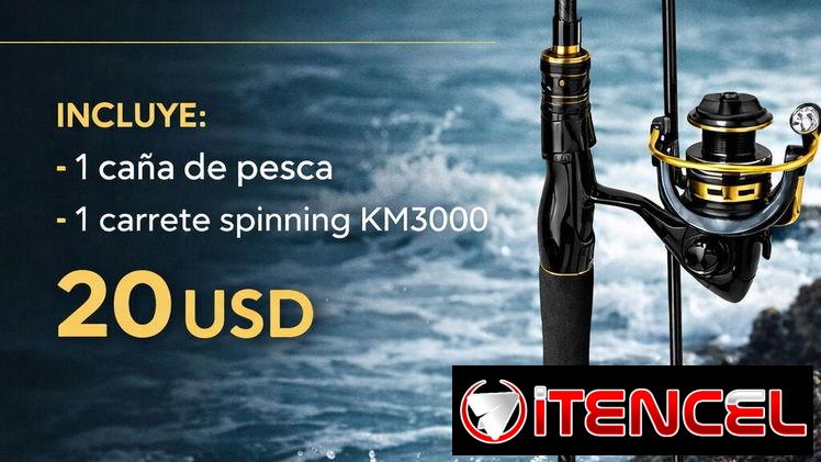 KM3000 / Caña de pescar y carrete de Spinning 🎣