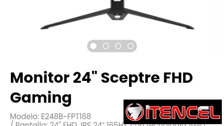 Monitor 24″ Sceptre FHD Gaming Modelo: E248B-FPT168
