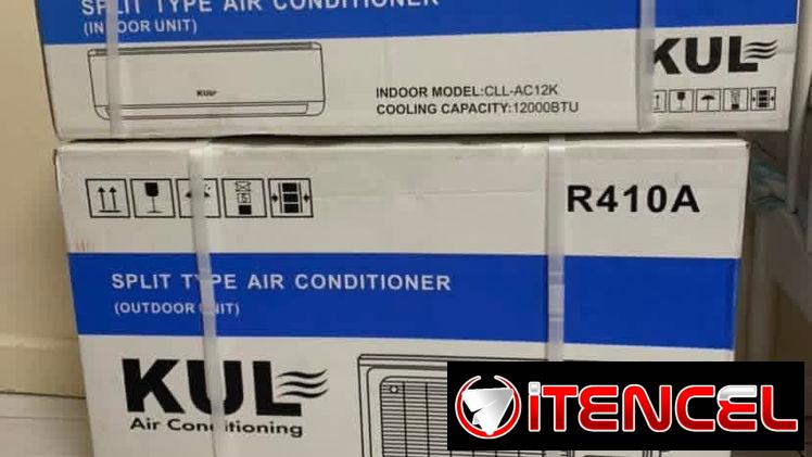 Split 1t nuevo en su caja con tuberías de cobre