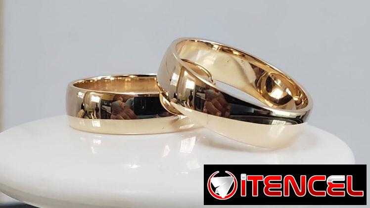 Dbrillan Anillos de compromiso y joyería de oro de alta calidad y tecnología real (kinetica)
