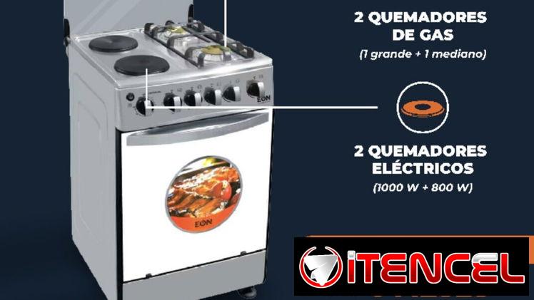 Cocina híbrida 20″ con horno eléctrico