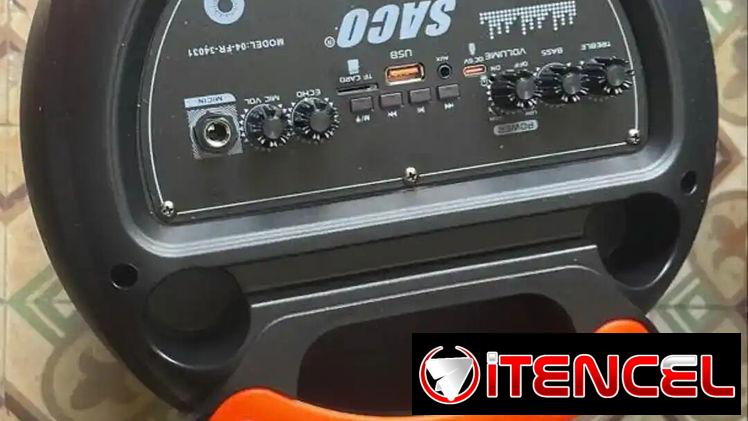BOCINA SACO / NUEVO / ORIGINAL / ALTA CALIDAD DE AUDIO / MICROFONO INCLUIDO /