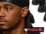 Durags Blancos y Negros excelente Tela de Satén