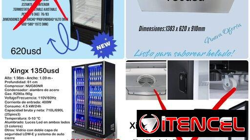 Exhibidoras heladeras freezer minibar refrigerador dispensador