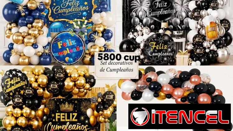 Set decorativos completos Feliz cumpleaños ✨️