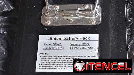 BATERIA DE LITHION DE 72V/40AMP CON DEFECTO.